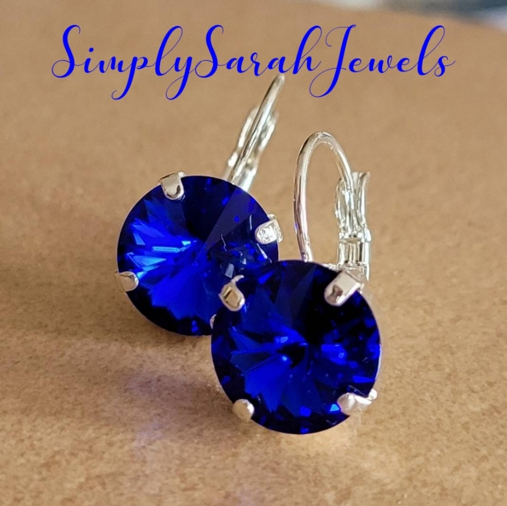 Austrian Crystal Earrings in Silver